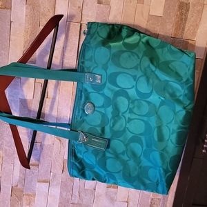 Coach nylon weekend tote